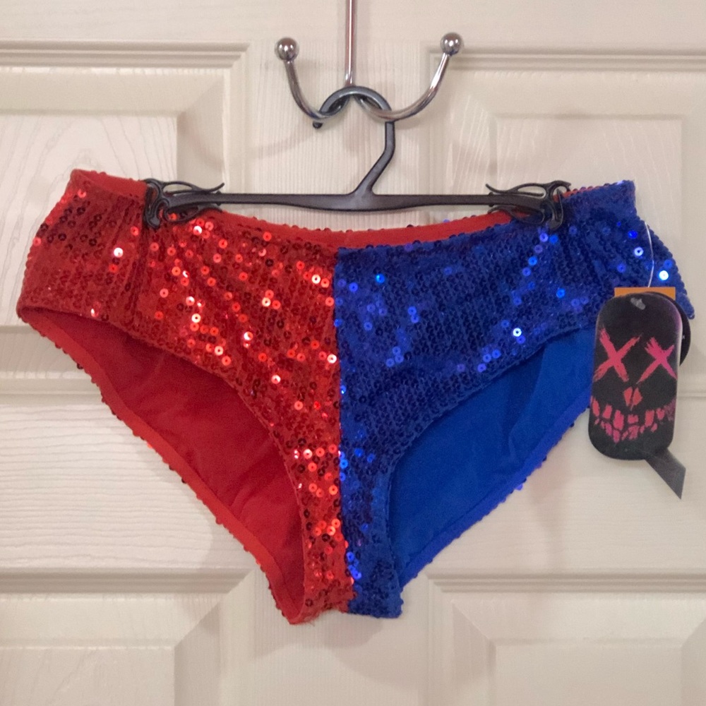 Harley Quinn Cosplay Sequined Bottoms